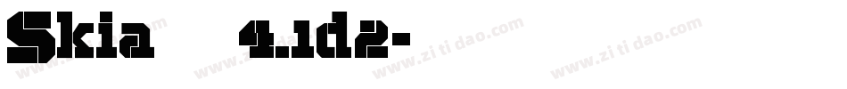 Skia 常规4.1d2字体转换